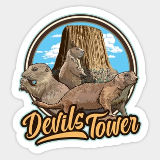 Prairie Dogs Devils Tower National Park Monument Wyomi Sticker